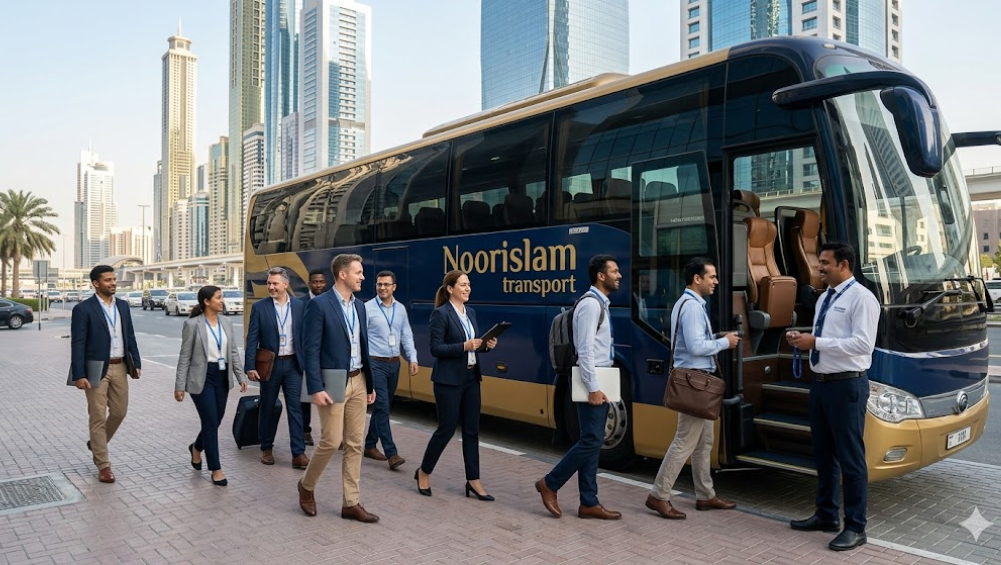 Office Bus Shuttle Service in UAE | Reliable Staff Transport for Companies